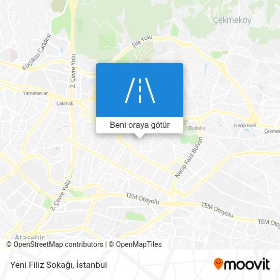 Yeni Filiz Sokağı harita