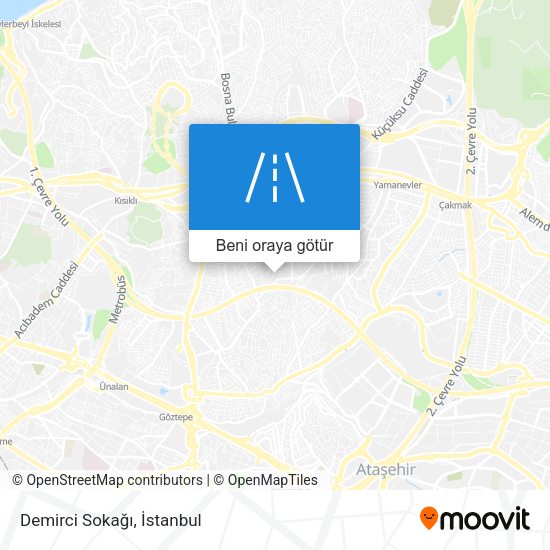 Demirci Sokağı harita