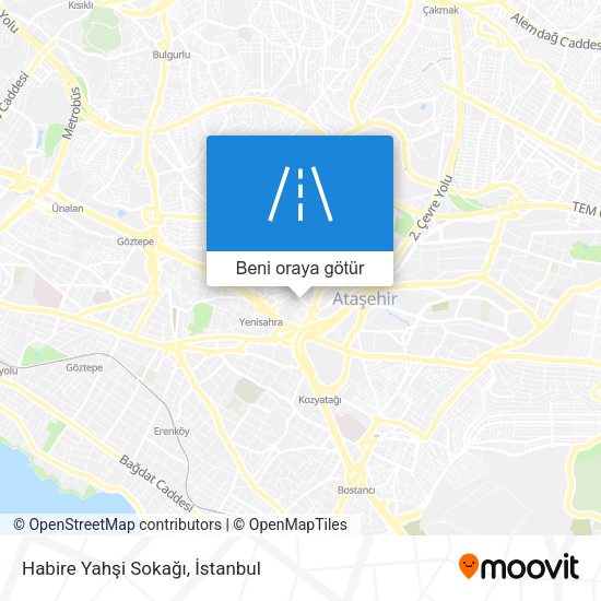 Habire Yahşi Sokağı harita