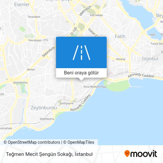 Teğmen Mecit Şengün Sokağı harita