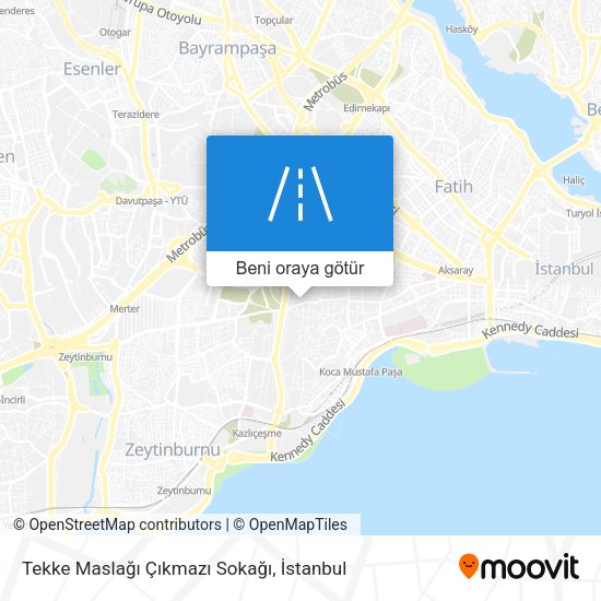 Tekke Maslağı Çıkmazı Sokağı harita
