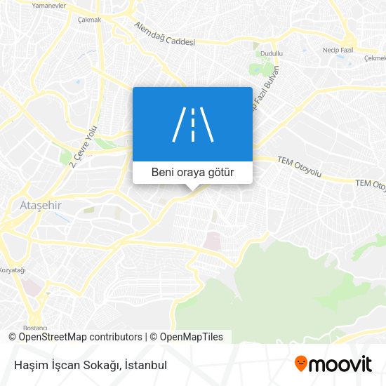 Haşim İşcan Sokağı harita