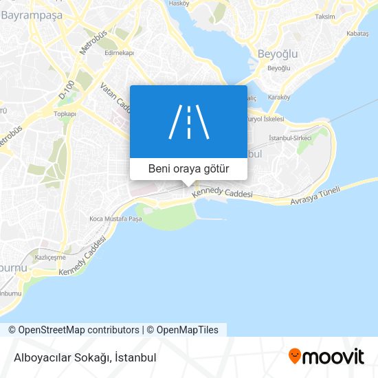 Alboyacılar Sokağı harita