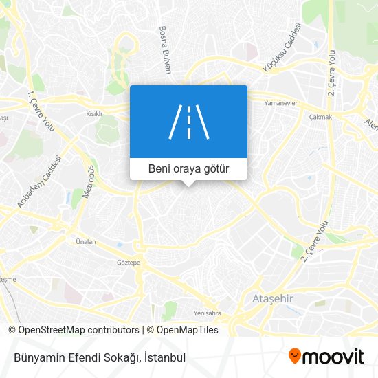 Bünyamin Efendi Sokağı harita