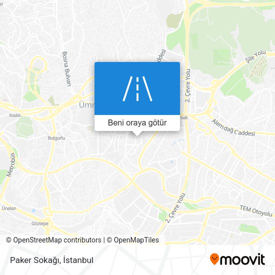 Paker Sokağı harita