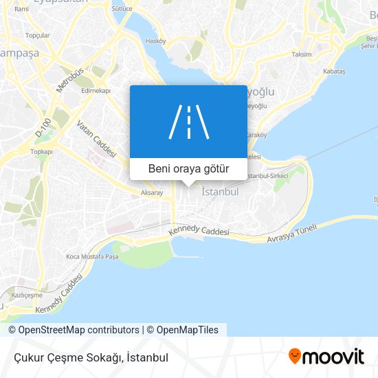 Çukur Çeşme Sokağı harita