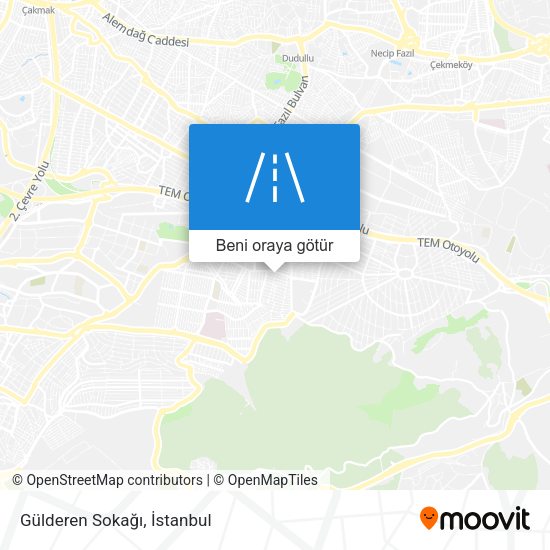 Gülderen Sokağı harita
