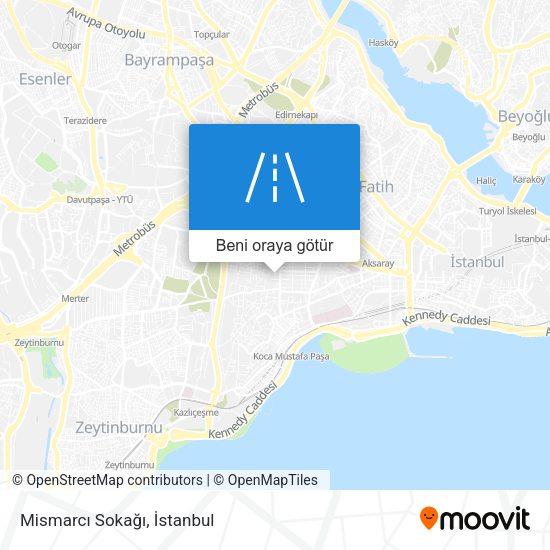 Mismarcı Sokağı harita