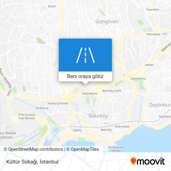 Kültür Sokağı harita