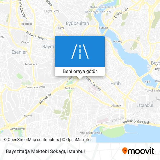 Bayezitağa Mektebi Sokağı harita