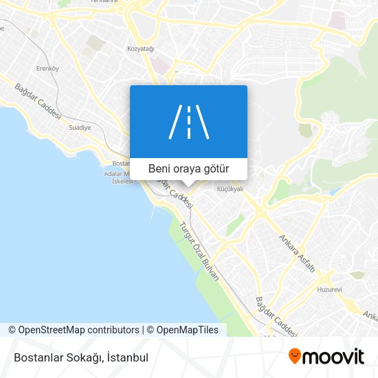 Bostanlar Sokağı harita