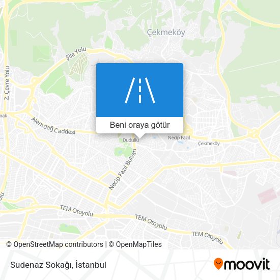 Sudenaz Sokağı harita