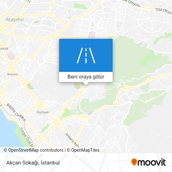 Akçan Sokağı harita