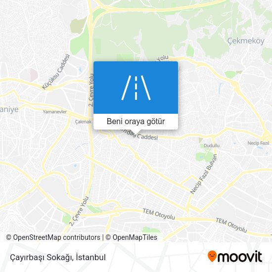 Çayırbaşı Sokağı harita