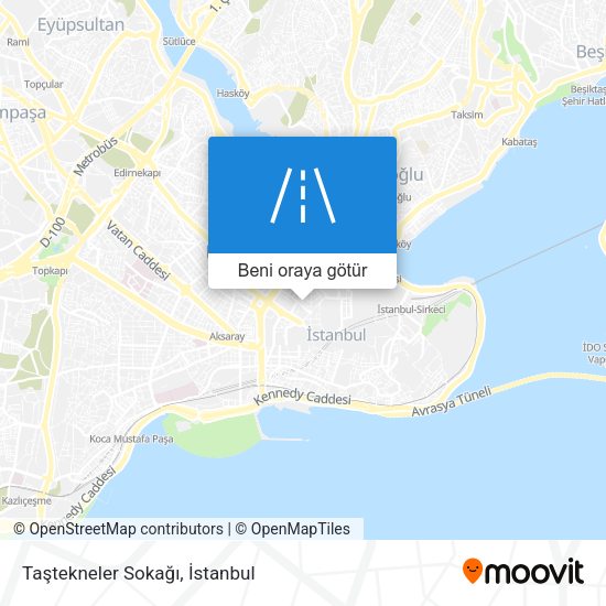Taştekneler Sokağı harita