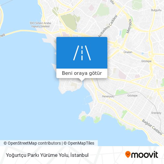 Yoğurtçu Parkı Yürüme Yolu harita