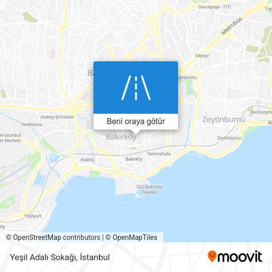 Yeşil Adalı Sokağı harita