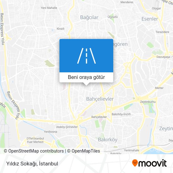 Yıldız Sokağı harita