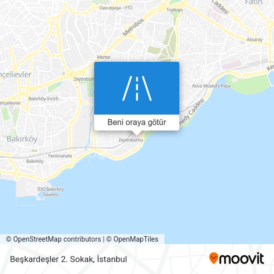 Beşkardeşler 2. Sokak harita
