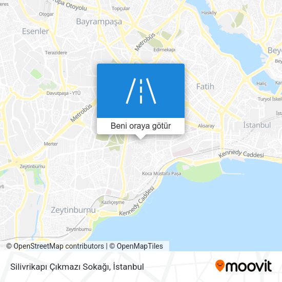 Silivrikapı Çıkmazı Sokağı harita