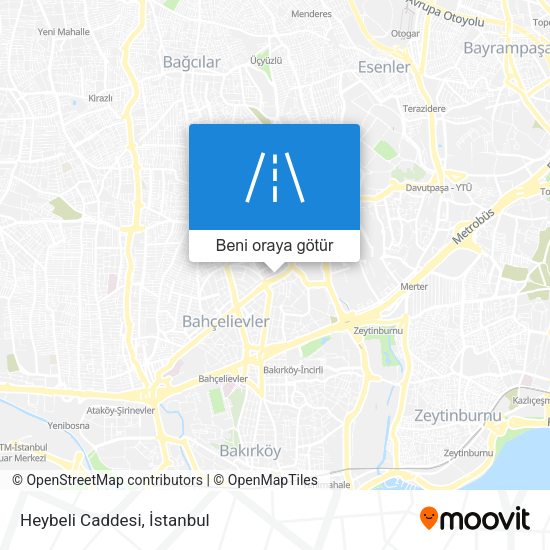 Heybeli Caddesi harita