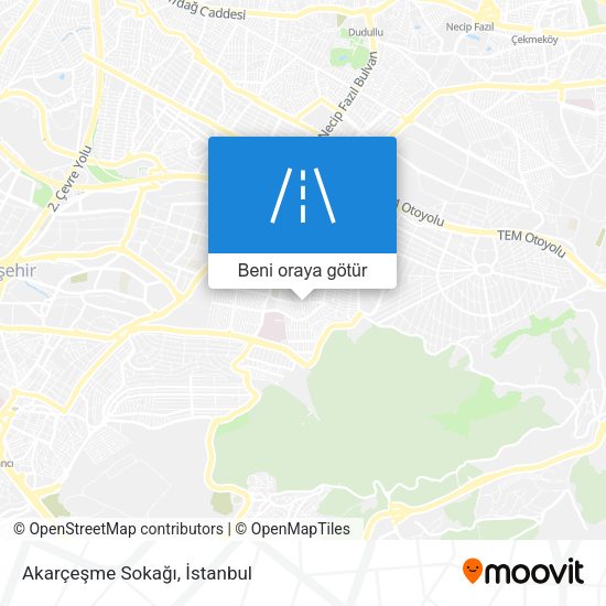 Akarçeşme Sokağı harita