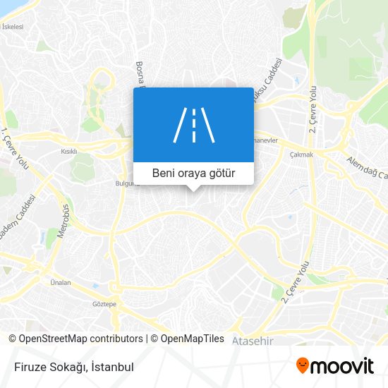 Firuze Sokağı harita