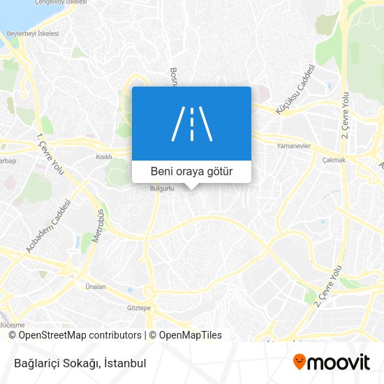 Bağlariçi Sokağı harita