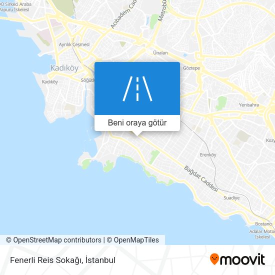 Fenerli Reis Sokağı harita