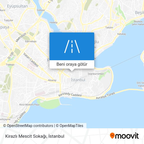 Kirazlı Mescit Sokağı harita