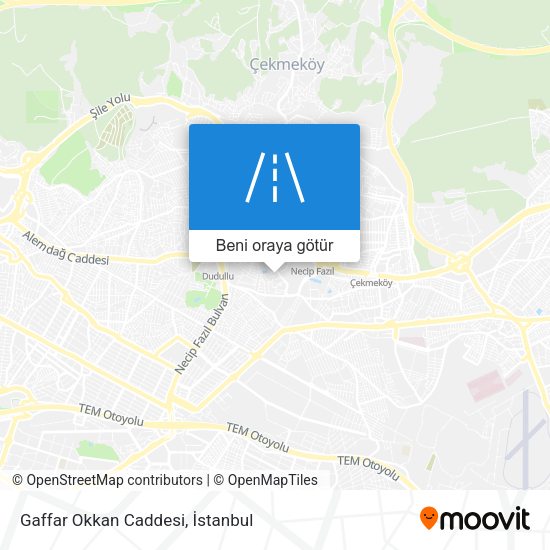 Gaffar Okkan Caddesi harita