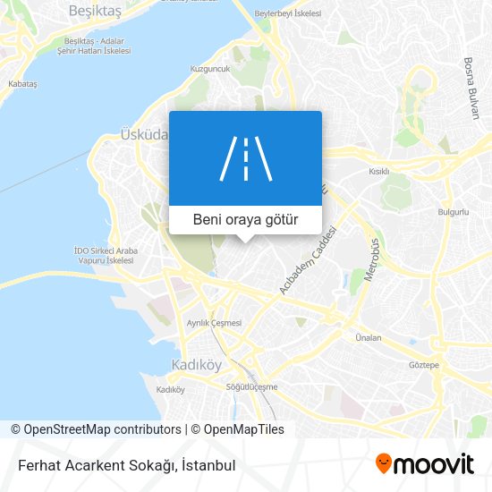 Ferhat Acarkent Sokağı harita