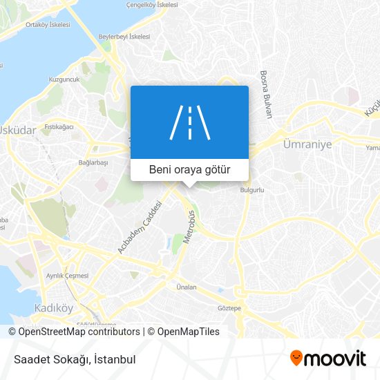 Saadet Sokağı harita