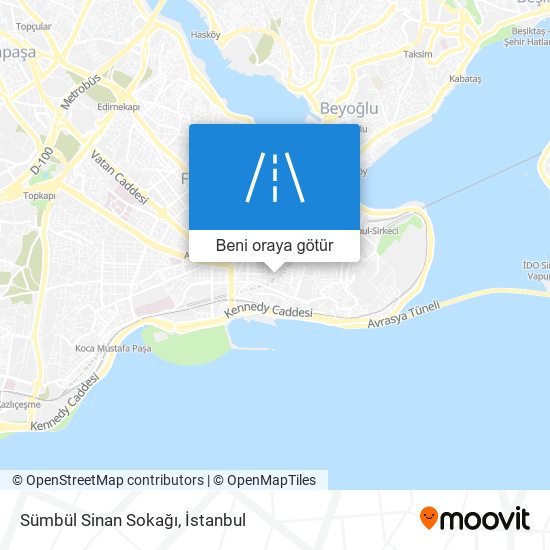 Sümbül Sinan Sokağı harita