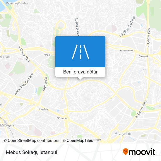 Mebus Sokağı harita