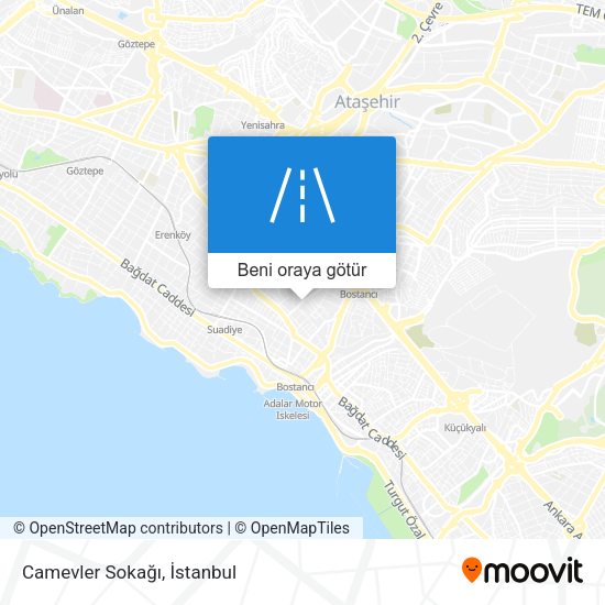 Camevler Sokağı harita