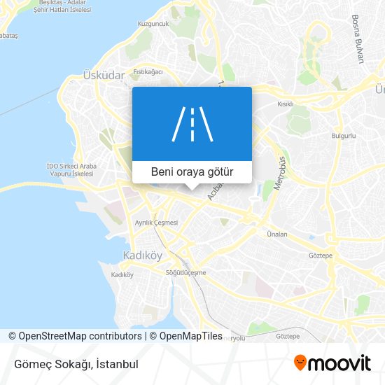 Gömeç Sokağı harita