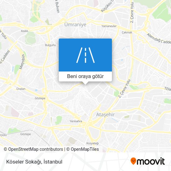 Köseler Sokağı harita