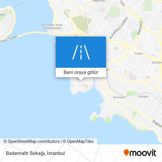Bademaltı Sokağı harita
