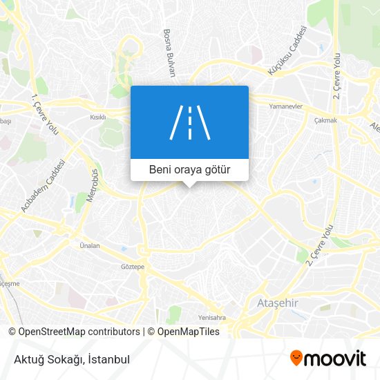 Aktuğ Sokağı harita