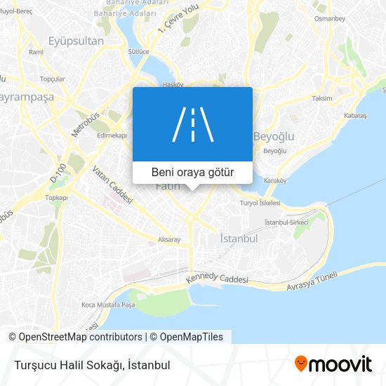 Turşucu Halil Sokağı harita