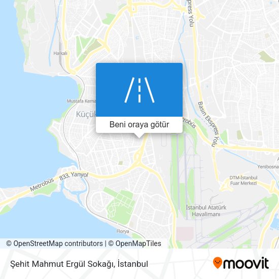 Şehit Mahmut Ergül Sokağı harita