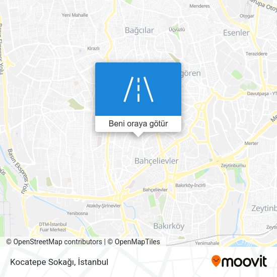Kocatepe Sokağı harita