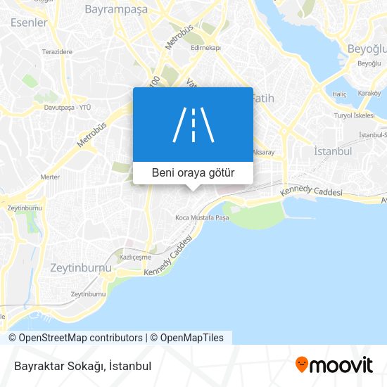 Bayraktar Sokağı harita