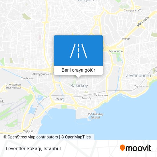 Leventler Sokağı harita
