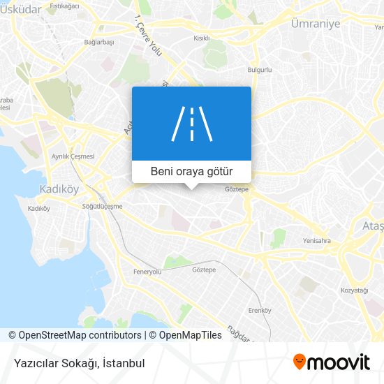 Yazıcılar Sokağı harita