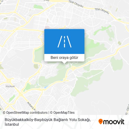 Büyükbakkalköy-Başıbüyük Bağlantı Yolu Sokağı harita