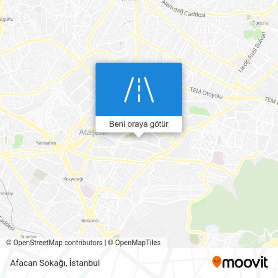Afacan Sokağı harita