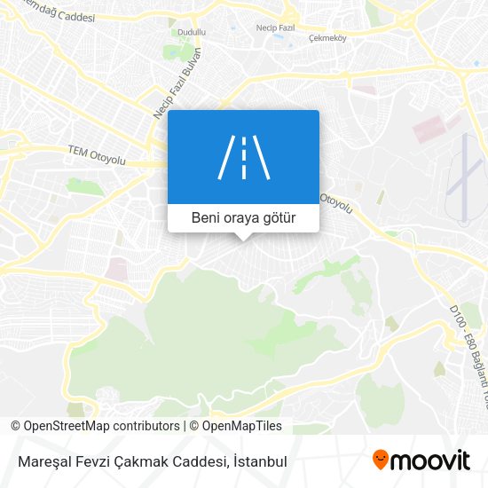 Mareşal Fevzi Çakmak Caddesi harita