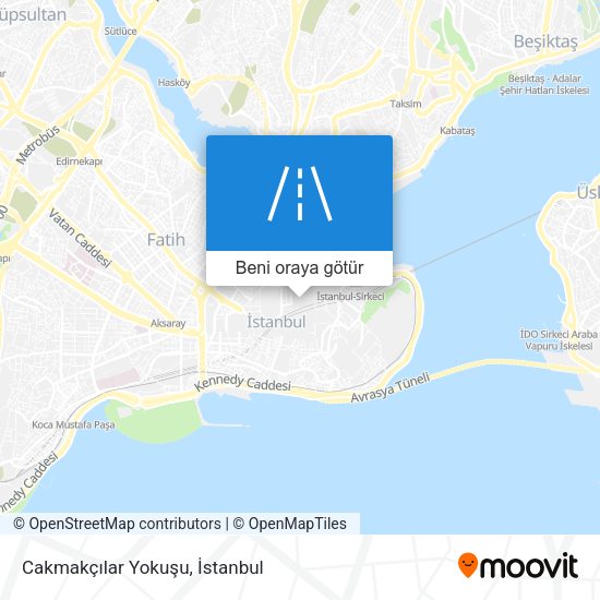 Cakmakçılar Yokuşu harita